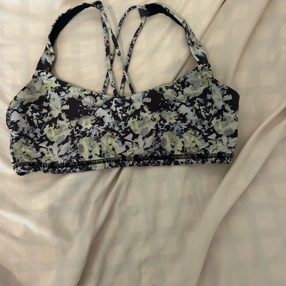 Lululemon Floral Pattern Sports Bra